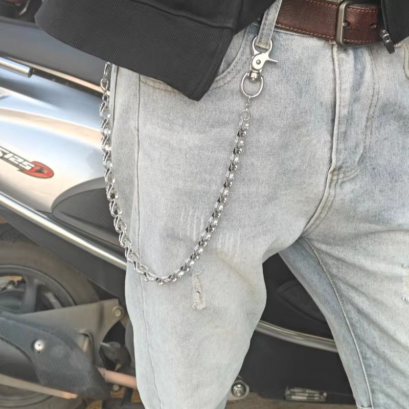 Jewelry Retro Hip Hop Wallet Waist Pant Chain Luxury Accessories Y2K Size ONE SIZE - 2 Thumbnail