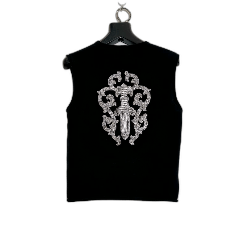 Chrome Hearts Chrome Hearts Black Knit Vest with Design-yf Size US XS / EU 42 / 0 - 1 Thumbnail