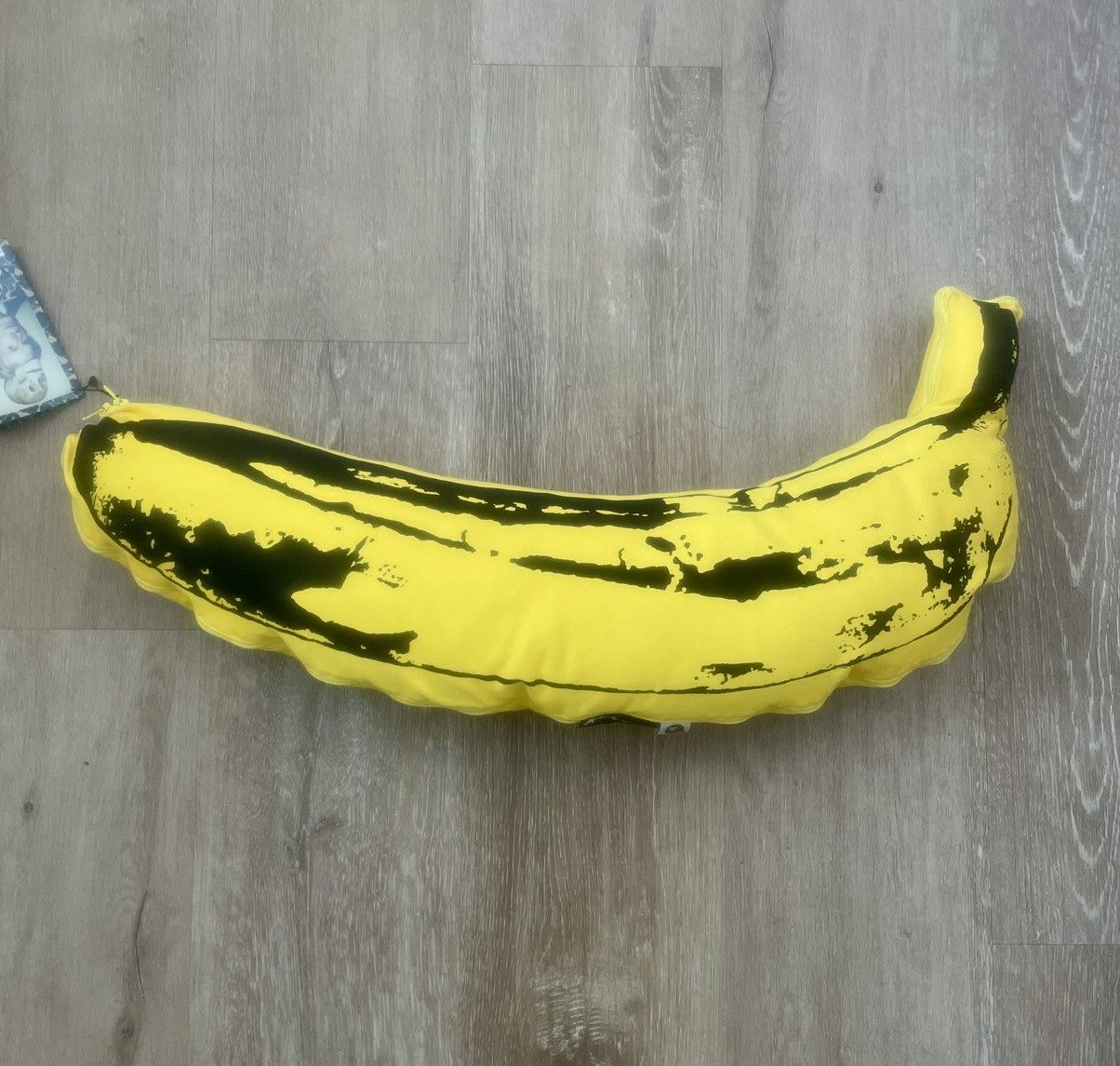 MEDICOM TOY x ANDY WARHOL x BAPE ABC BANANA ZIPCUSHION SMALL