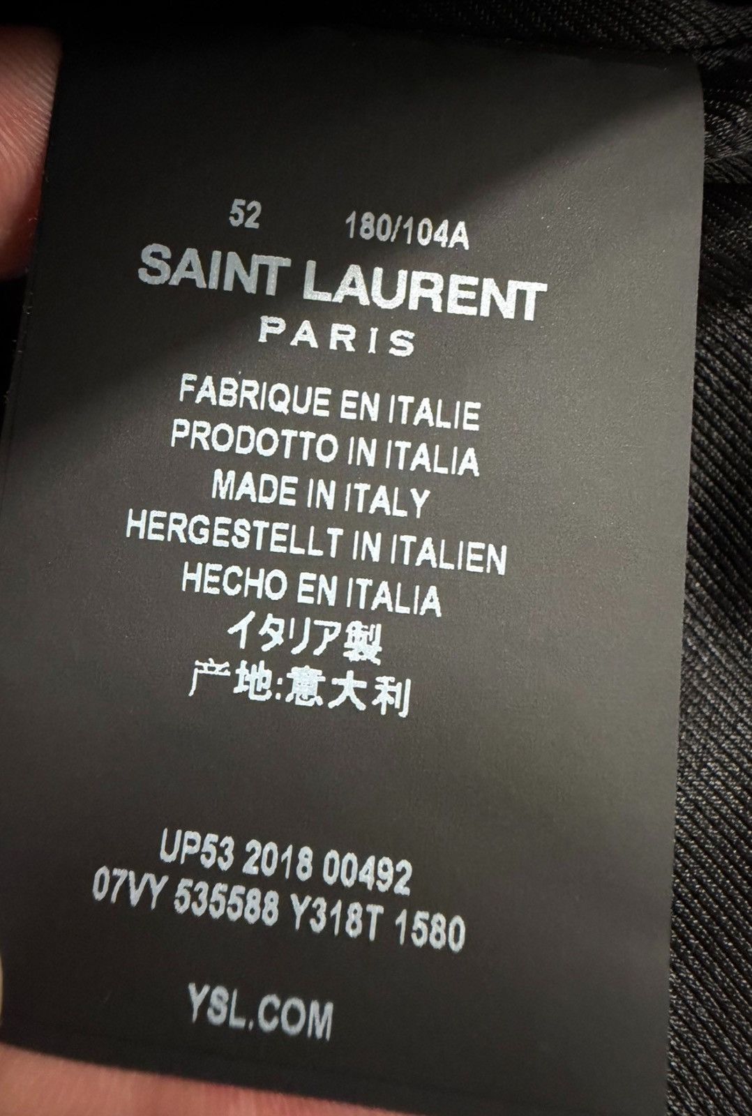 Saint Laurent Paris Saint Laurent 19SS Poker Print Satin Jacket - Size 52 Size US XL / EU 56 / 4 - 4 Thumbnail