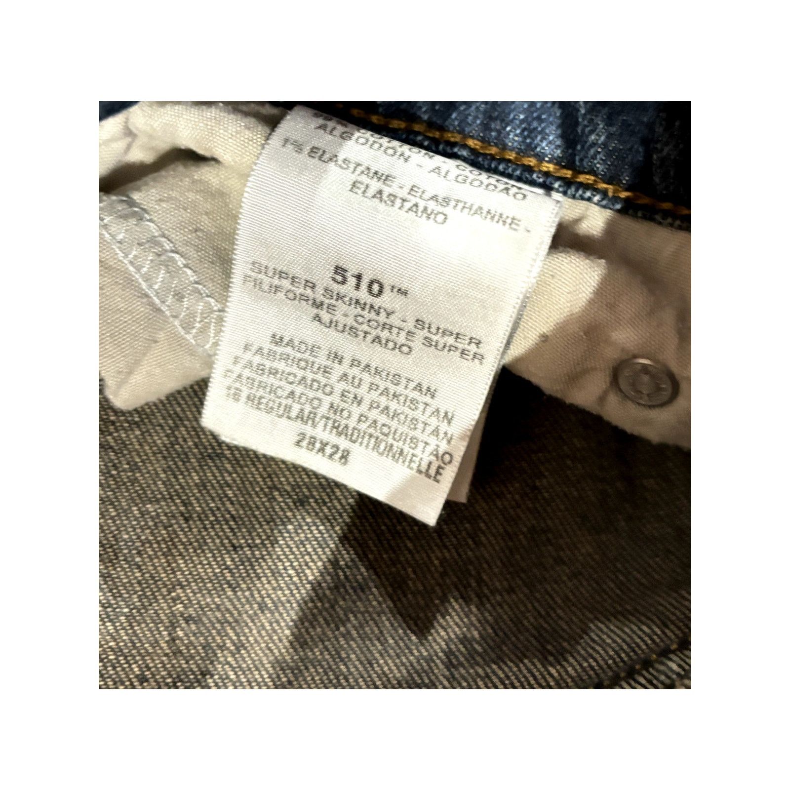 Levi's LEVI'S Men's Medium Rinse 510 Super Skinny Jeans 28x28 Size US 28 / EU 44 - 4 Thumbnail