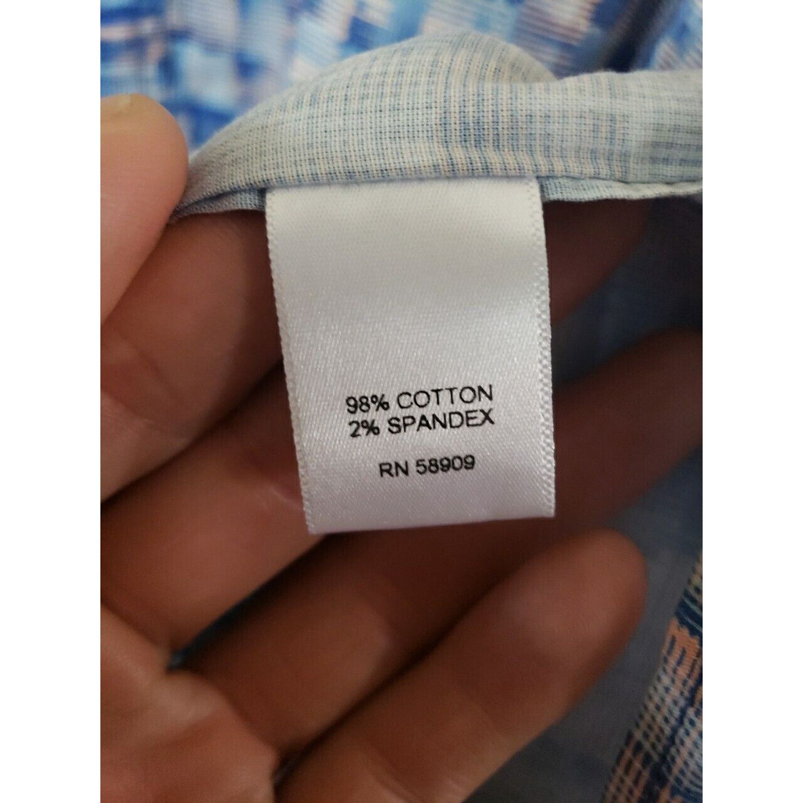 Other new rowm Shirt Mens 4XT Blue Plaid Short Sleeve Button Down Size US XXL / EU 58 / 5 - 10 Thumbnail
