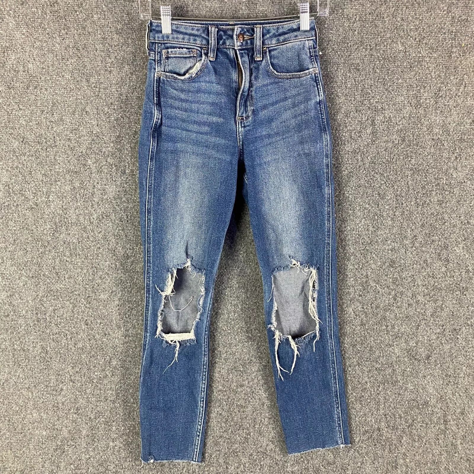 Hollister Hollister Jeans Women's 00R Curvy High Rise Mom Denim 23x27 Size 24" / US 00 / IT 34 - 1 Thumbnail