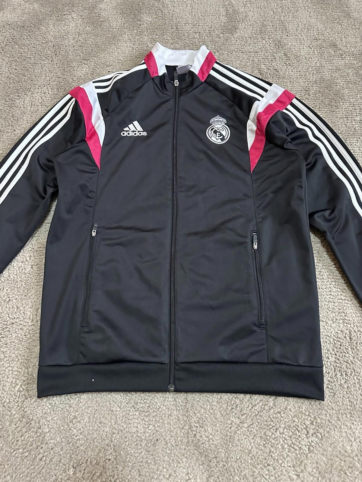 Adidas Adidas Real Madrid 2014/15 Football Soccer Track Jacket Sz M Size US M / EU 48-50 / 2 - 5 Thumbnail