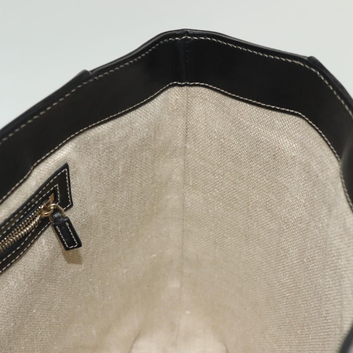 Gucci GUCCI Tote Bag Leather Gold Black Size ONE SIZE - 18 Thumbnail
