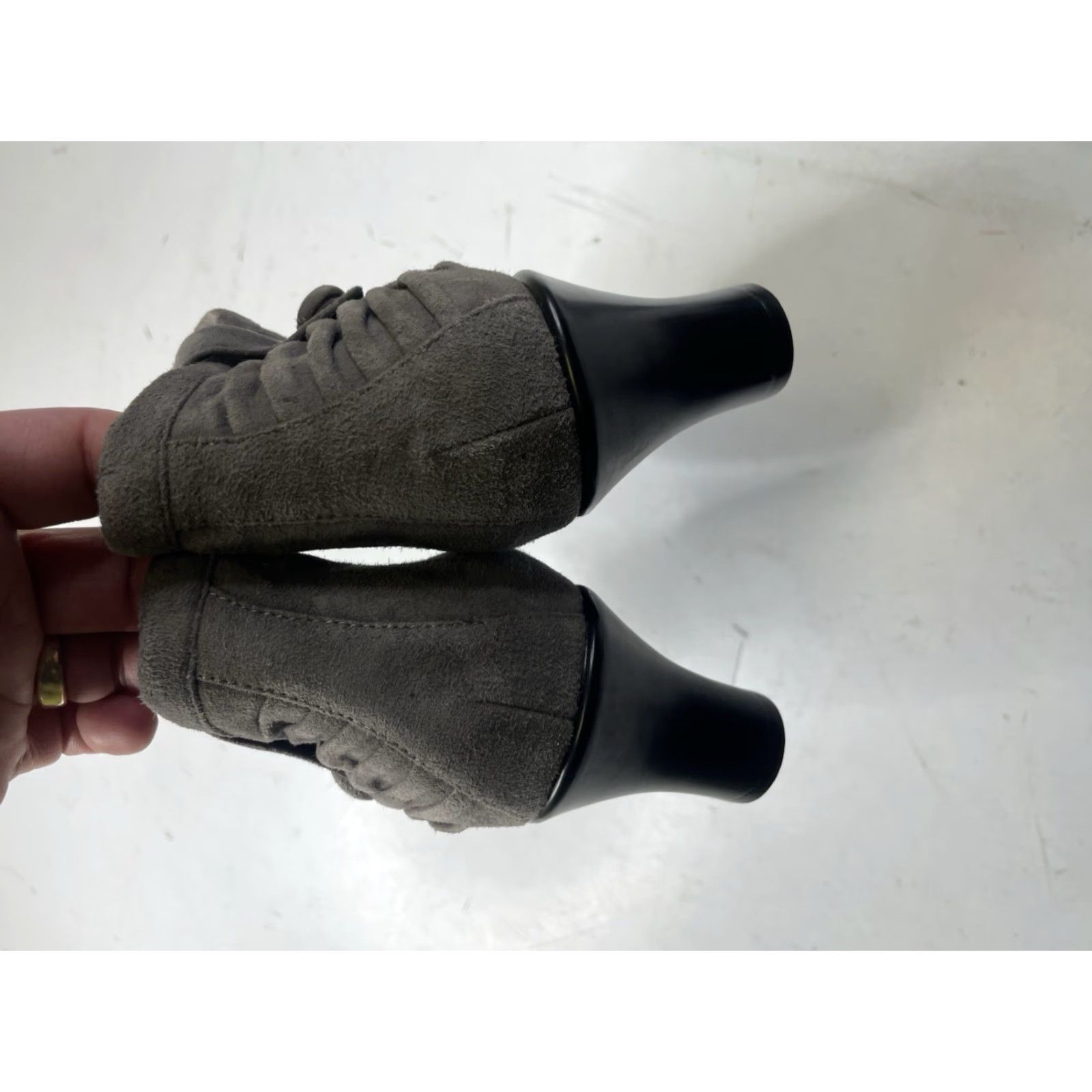 Dansko Dansko Buffy Womens Boot Ankle Block Heel Gray 8 M Suede Zip Casual Work Size US 8 / IT 38 - 5 Thumbnail