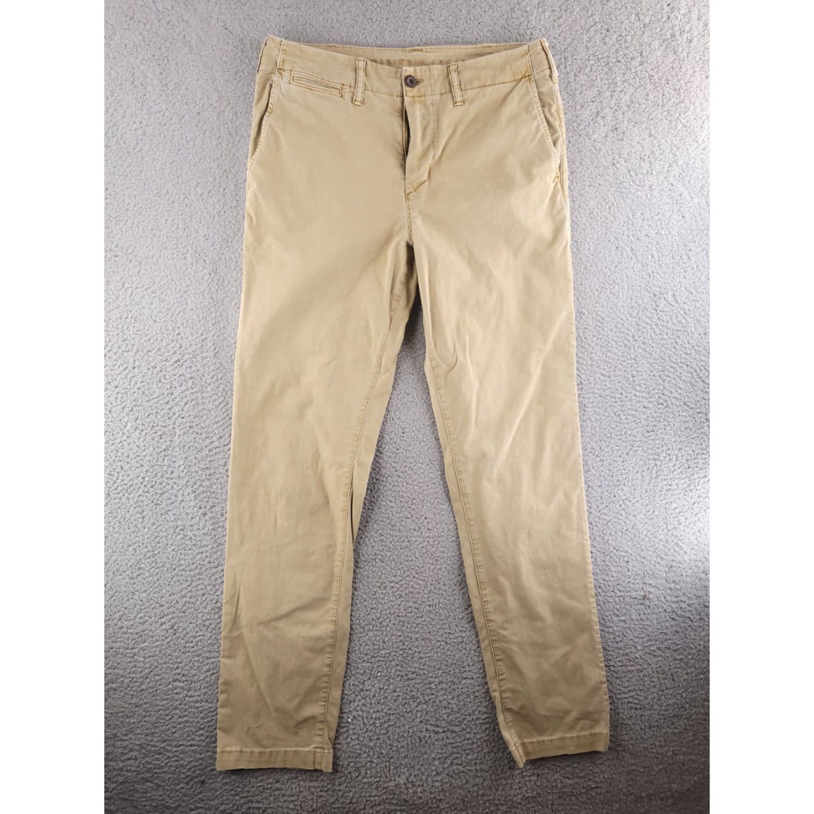 American Eagle Outfitters American Eagle Pants Mens 32x32 Brown Slim Straight Chino Cotton Size US 32 / EU 48 - 2 Thumbnail