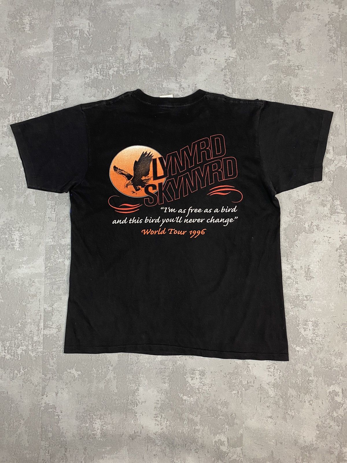 Band Tees × Vintage 1996 Lynyrd Skynyrd All Over Print Tour Tee Size US L / EU 52-54 / 3 - 6 Thumbnail