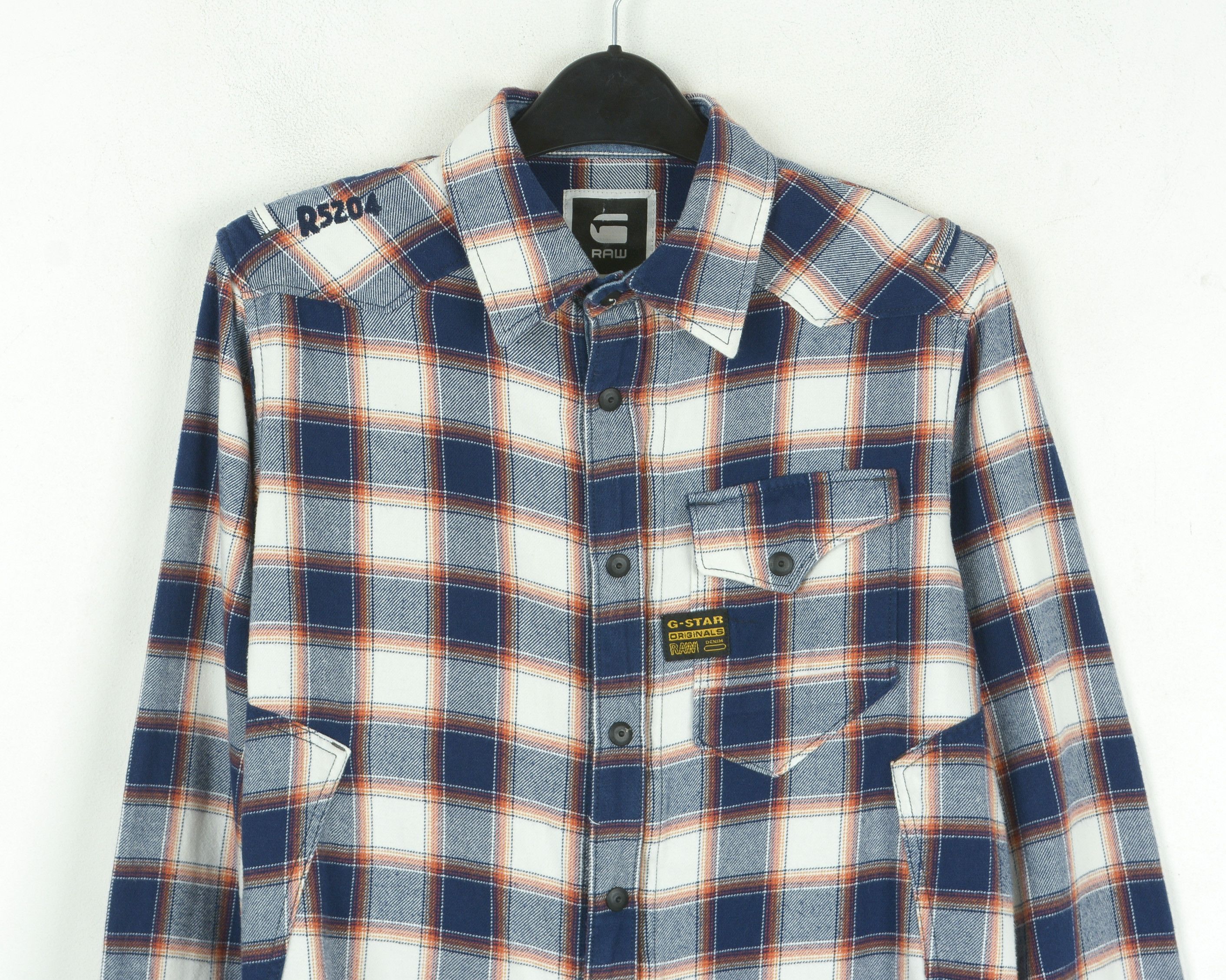 G-Star 'Marshall Windsor Shirt' Man's S Long Sleeved Plaid Cotton Size US S / EU 44-46 / 1 - 3 Thumbnail