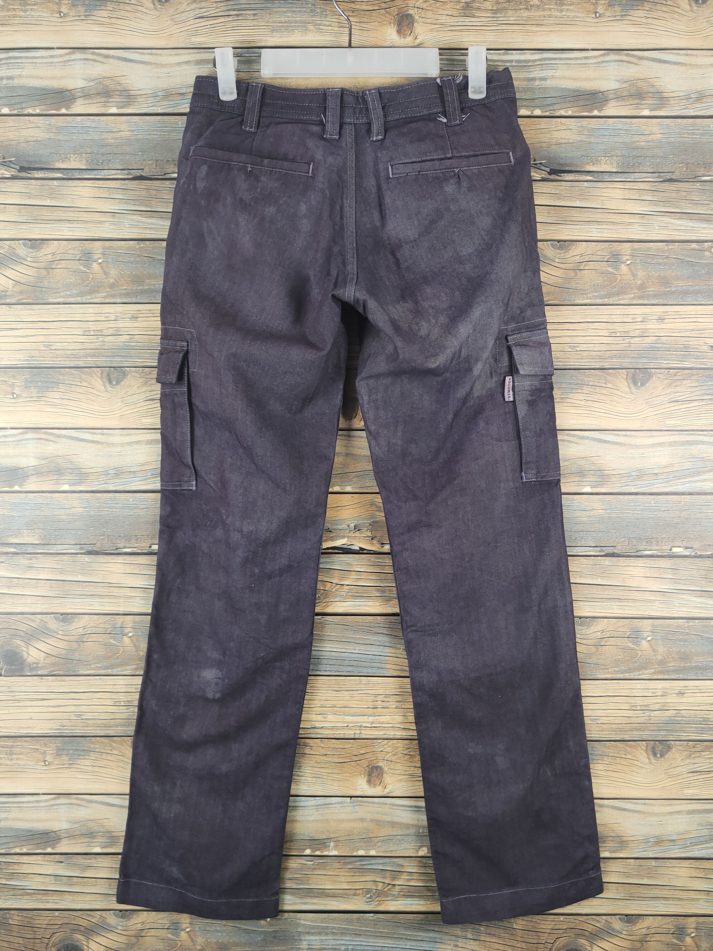 Japanese Brand DL Dogman Black Faded Multipocket Cargo Pants #1775 Size US 29 - 7 Thumbnail
