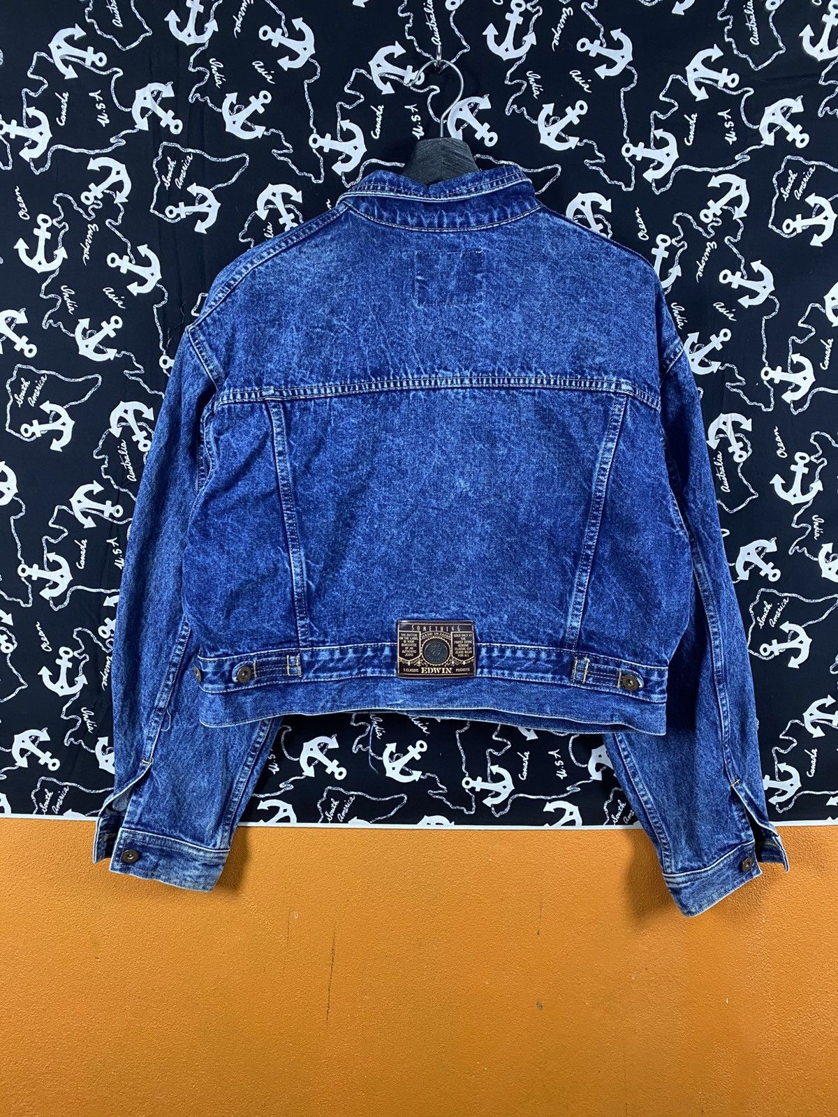 Edwin Vintage SOMETHING EDWIN Japanese Denim Jacket Blue Selvedge Size M / US 6-8 / IT 42-44 - 12 Thumbnail