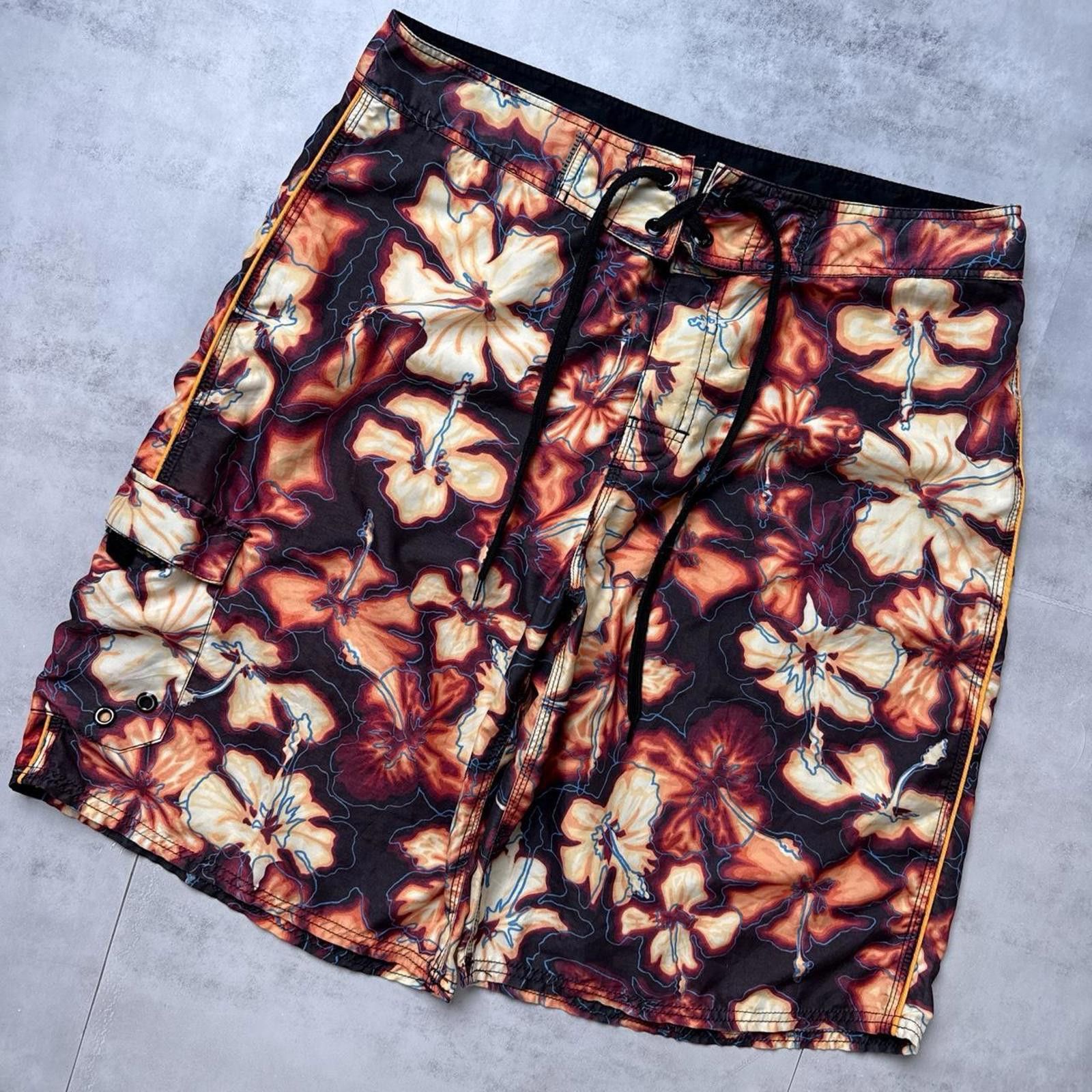 Sideout Y2K Sideout 00s Floral Surf Board Shorts Size US 38 / EU 54 - 5 Thumbnail