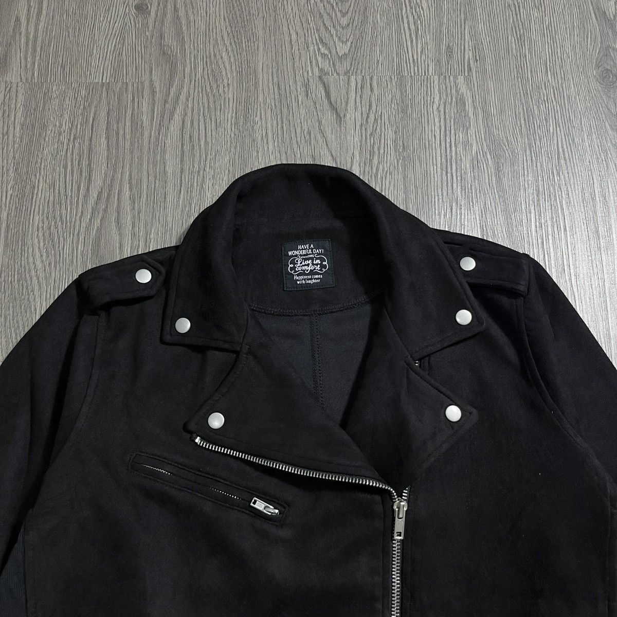 Hysteric Glamour × If Six Was Nine × Le Grande Bleu (L.G.B.) Have a Wonderfull Day - 2000s Punk Grunge Suede Ramones Size US L / EU 52-54 / 3 - 2 Thumbnail
