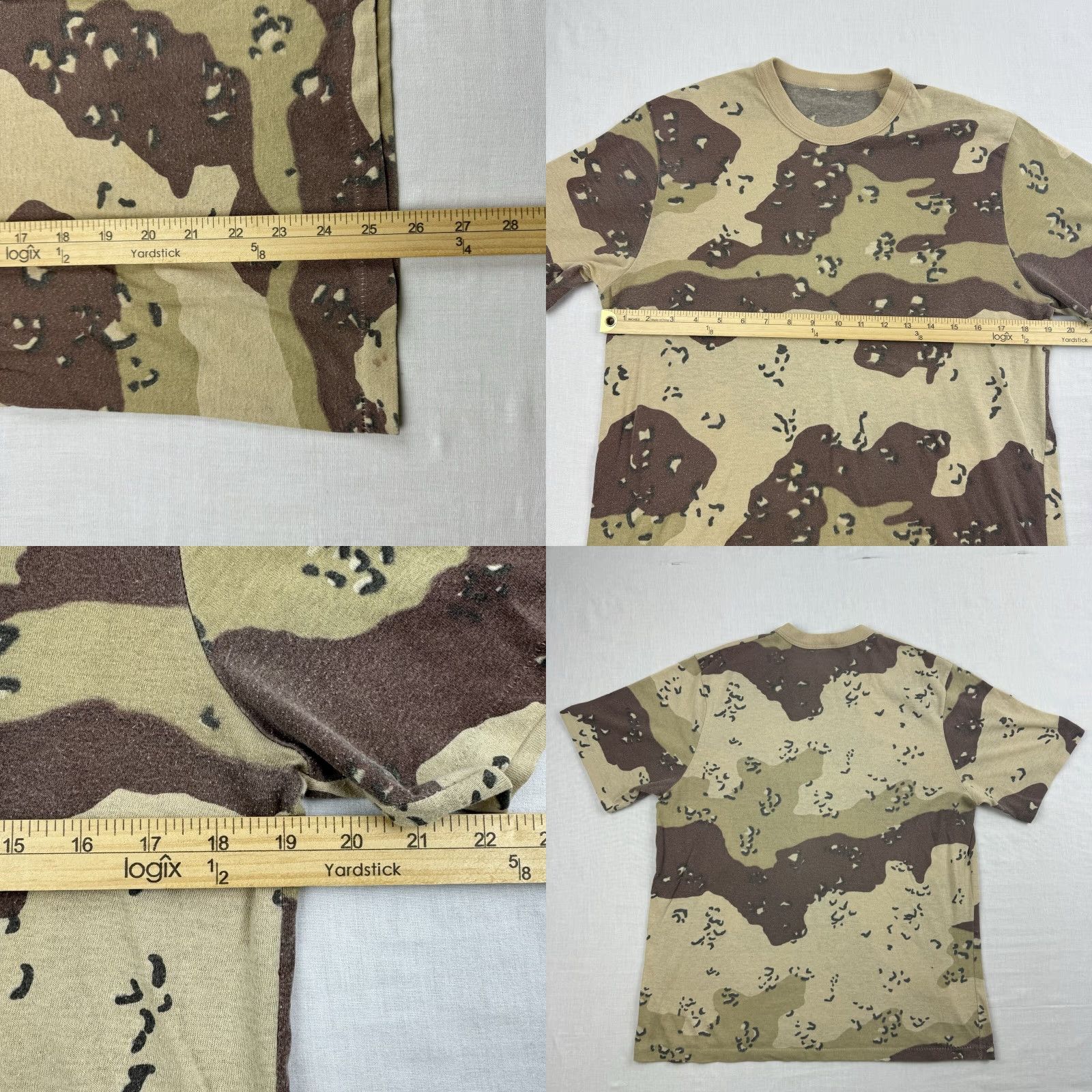 Vintage VINTAGE Unbranded Desert Camo T-Shirt Adult Medium Brown 80s Military Mens Size US M / EU 48-50 / 2 - 8 Thumbnail