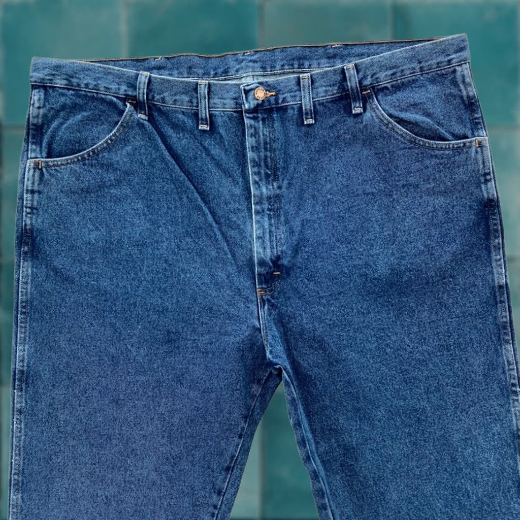 Denime Rustler Mens 46x30 Jeans Straight Denim Blue Reg Size US 30 / EU 46 - 1 Thumbnail