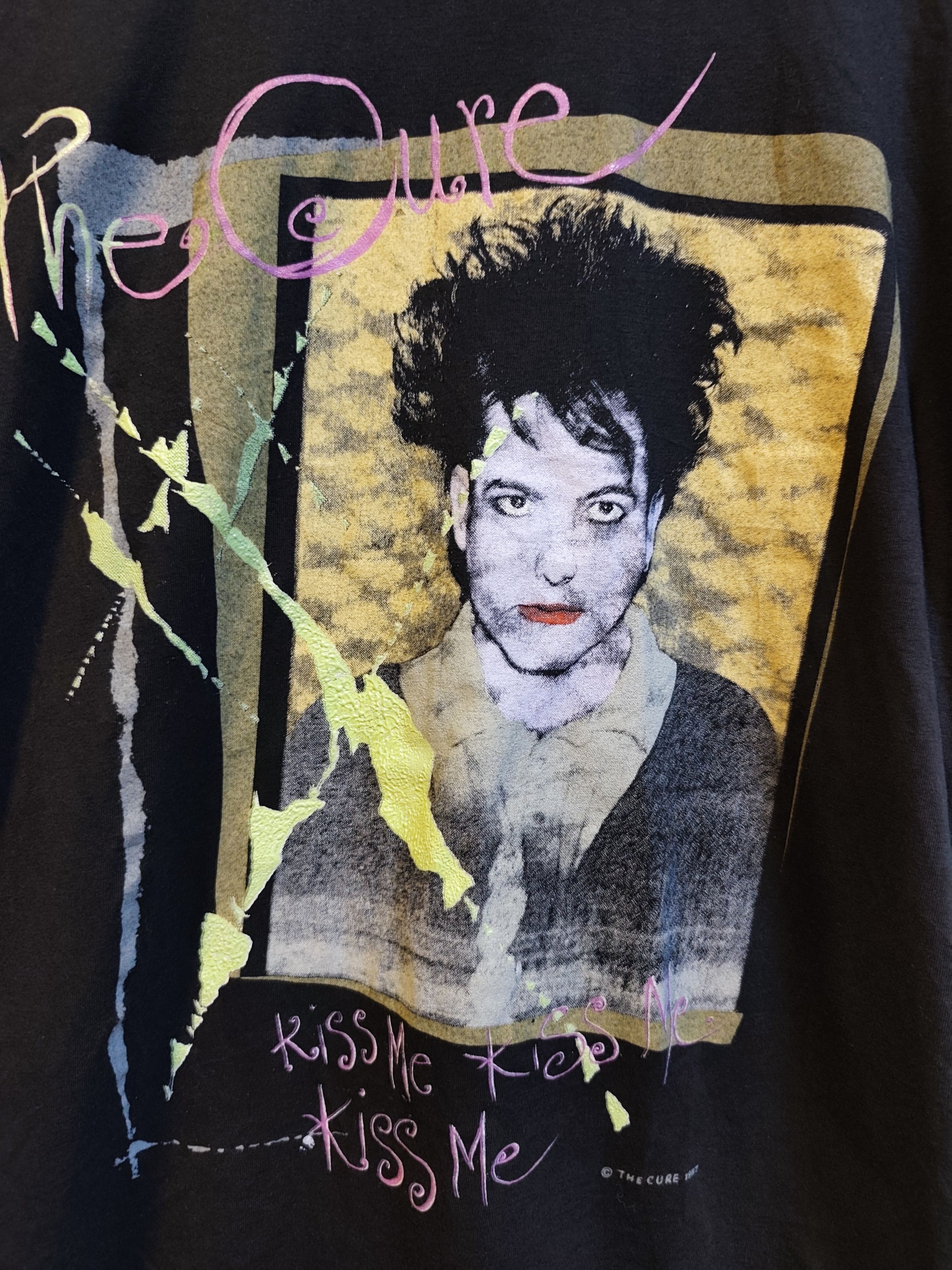 The Cure Vtg 1987 The Cure "Kiss Me" Band Tee - Supatees Tag Size US M / EU 48-50 / 2 - 3 Thumbnail