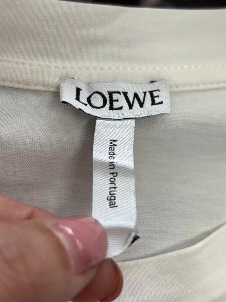 Loewe LOEWE White ladies T-shirt Size L / US 10 / IT 46 - 7 Thumbnail