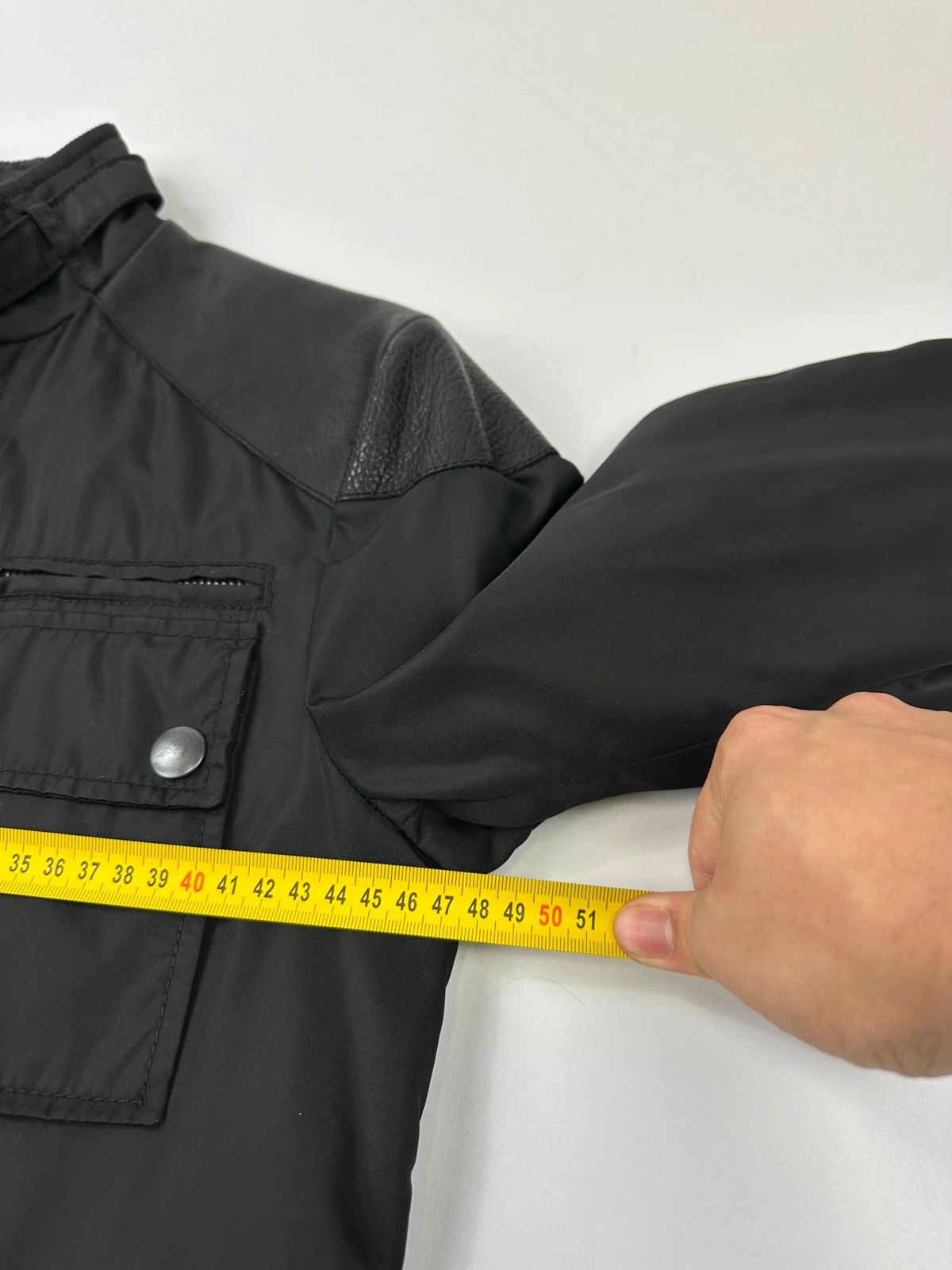 Prada Prada Milano Black Nylon & Leather Cargo Pockets Long Jacket Size M / US 6-8 / IT 42-44 - 13 Thumbnail