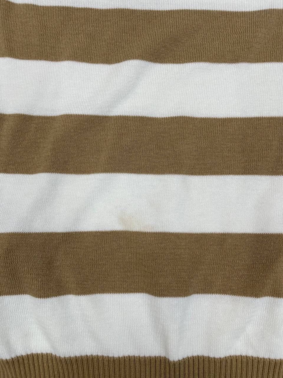 Dolce & Gabbana Dolce & Gabbana Women Cotton Knit Sweater Striped Beige Size S / US 4 / IT 40 - 5 Thumbnail