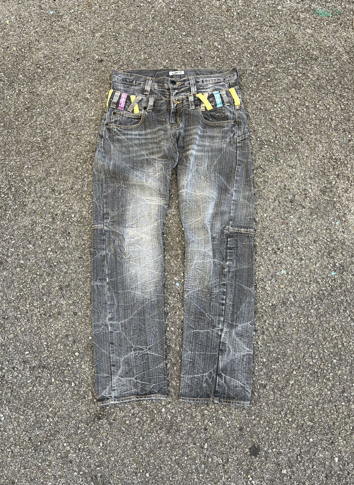 Hysteric Glamour Japanese Double Waist Distress Denim Jeans Undercover Styled Size US 32 / EU 48 - 2 Thumbnail