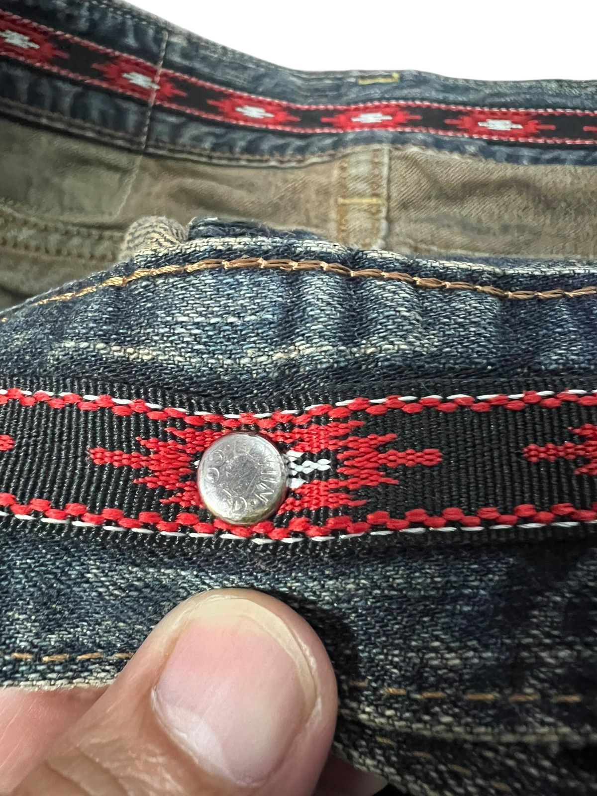 Edwin 💥Flare💥Vintage Edwin XV Navajo Rusty Denim Jean Size US 33 - 11 Thumbnail