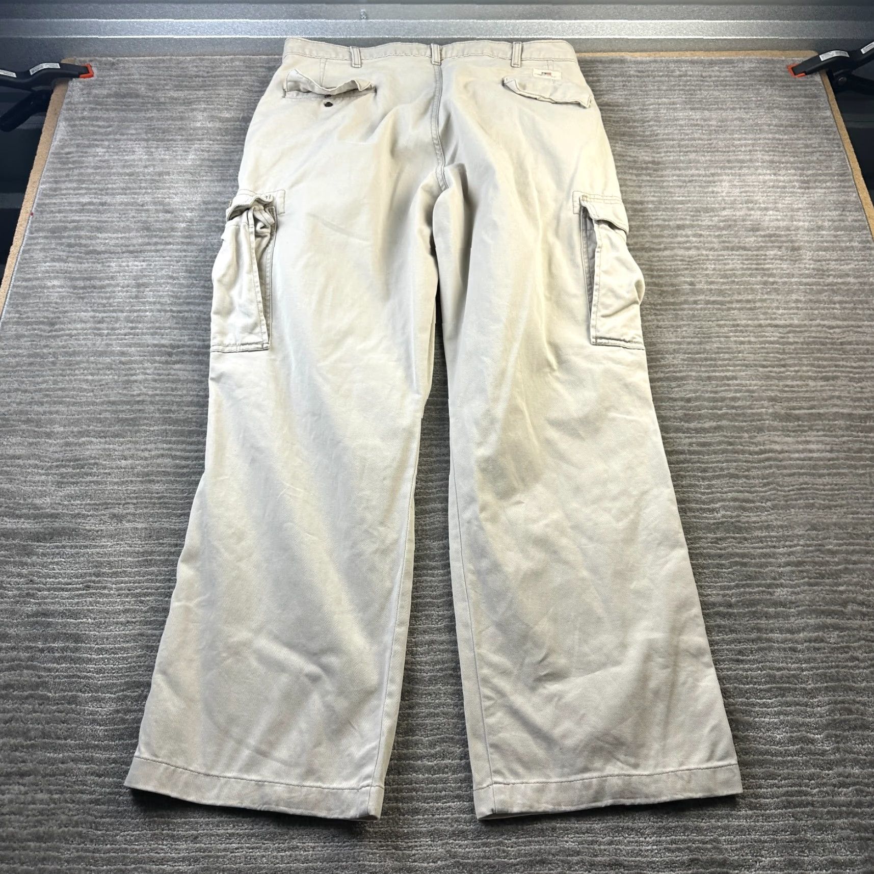 Ralph Lauren Ralph Lauren Polo Jeans Co Pants Mens 34x30 Cargo Wide Leg Tan Beige 5-Pocket Regular Inseam 30 Made by Polo Jeans Co Mens Cargo Pants Size US S / EU 44-46 / 1 - 2 Thumbnail