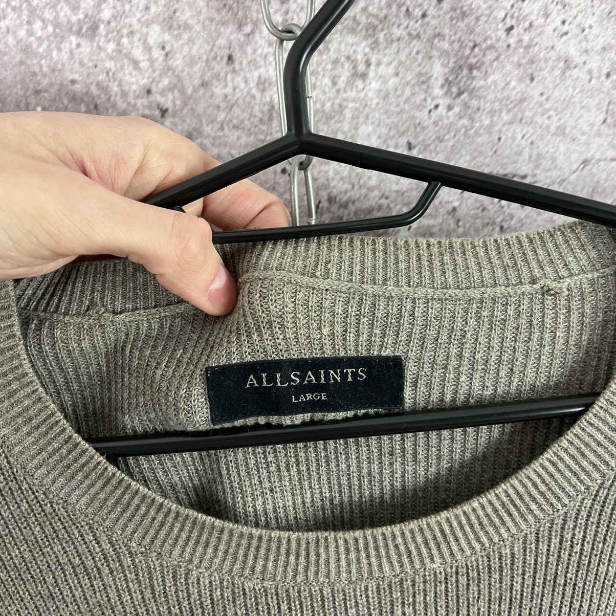 Allsaints Allsaints Crew Neck Sweater Long Sleeve Khaki Grey Size L Size US L / EU 52-54 / 3 - 6 Thumbnail