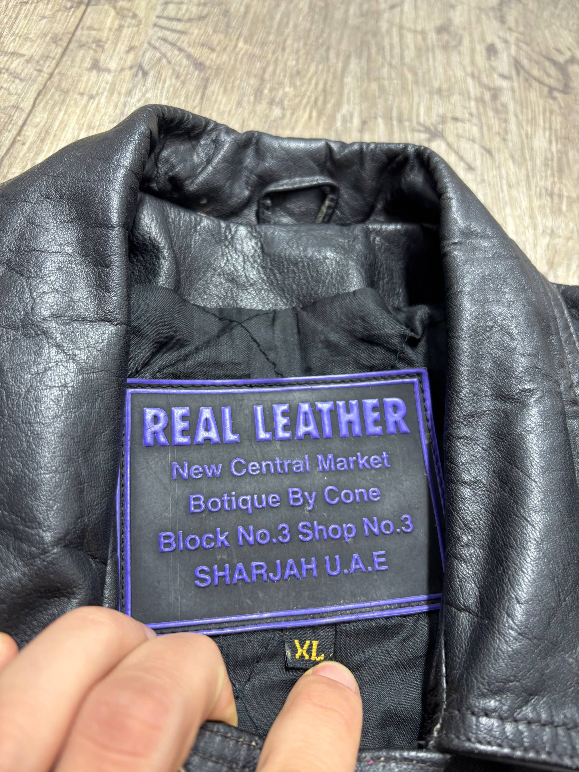 Genuine Leather Vintage USA Braid Rare Assymetrical Leather Jacket Size US XL / EU 56 / 4 - 11 Thumbnail