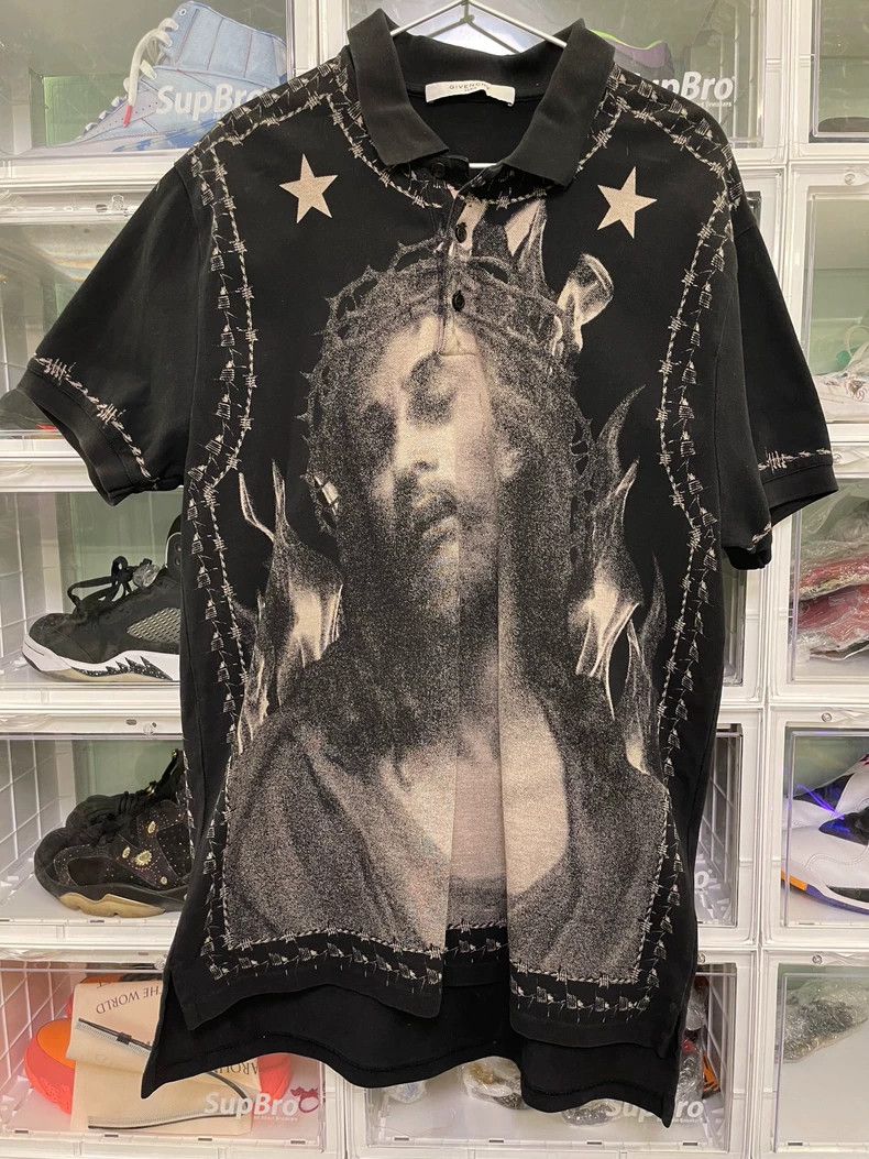 Givenchy Givenchy Gvc Jesus Polo Shirt | Grailed