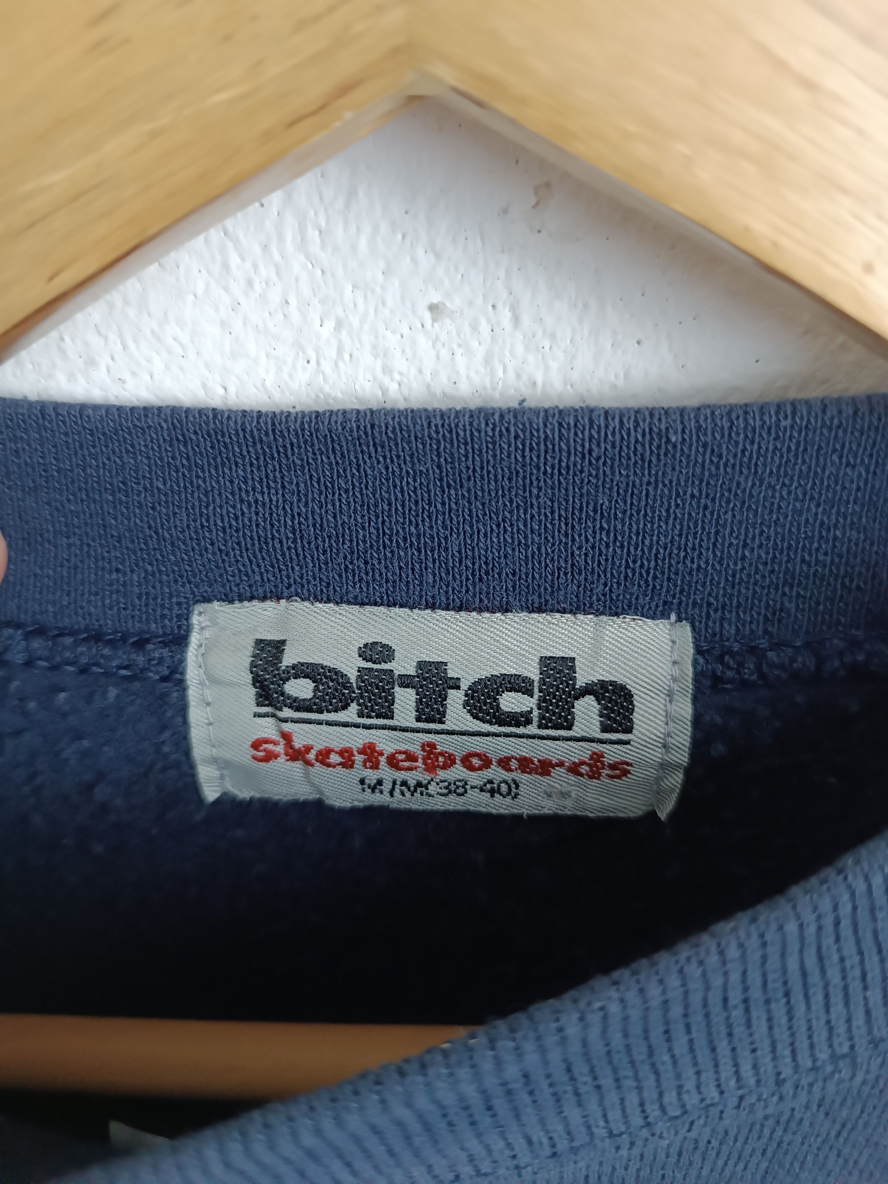 Vintage RARE🔥VINTAGE 90'S BITCH SKATEBOARD SWEATER Size US M / EU 48-50 / 2 - 6 Thumbnail