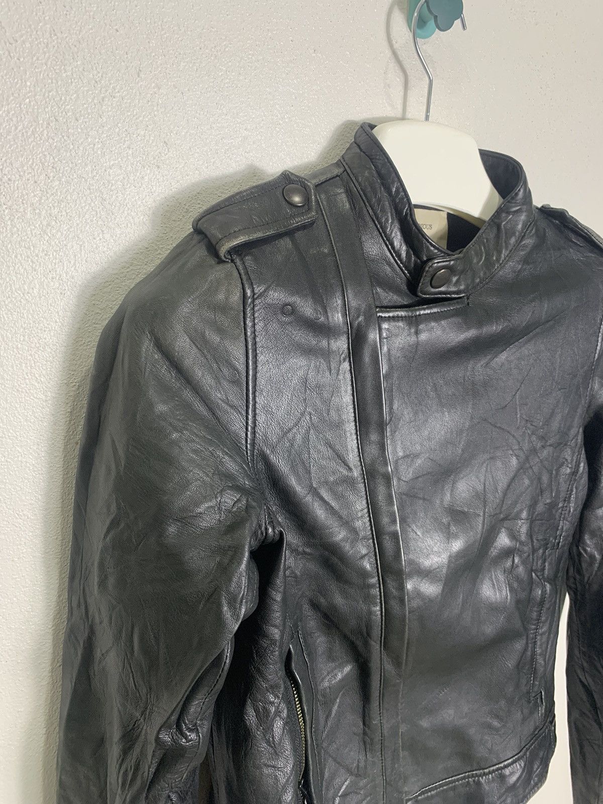 Japanese Brand Studious leather biker jacket(Sheep skin) Size S / US 4 / IT 40 - 7 Thumbnail