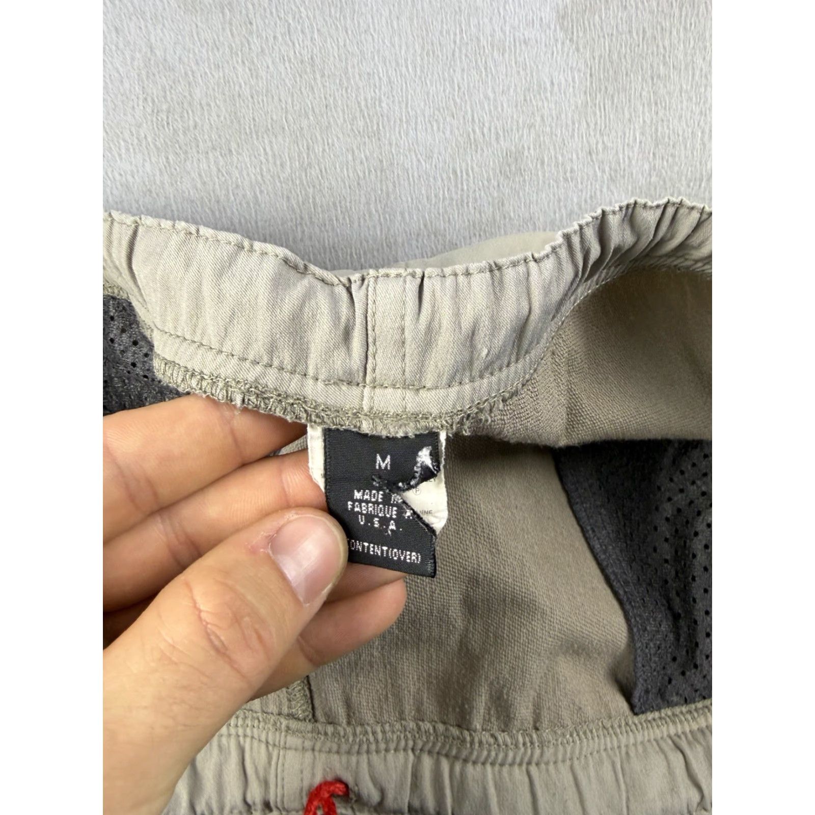 Patagonia VINTAGE Patagonia Pants Mens M 40x27 Brown Nylon Spandex Drawstring Elastic Waist Pockets Hiking Gym Activewear Size US 31 - 3 Thumbnail