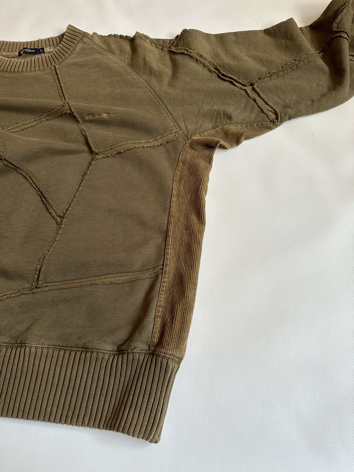 Japanese Brand Etienne Ozeki Patchwork Sweatshirt Size US L / EU 52-54 / 3 - 6 Thumbnail