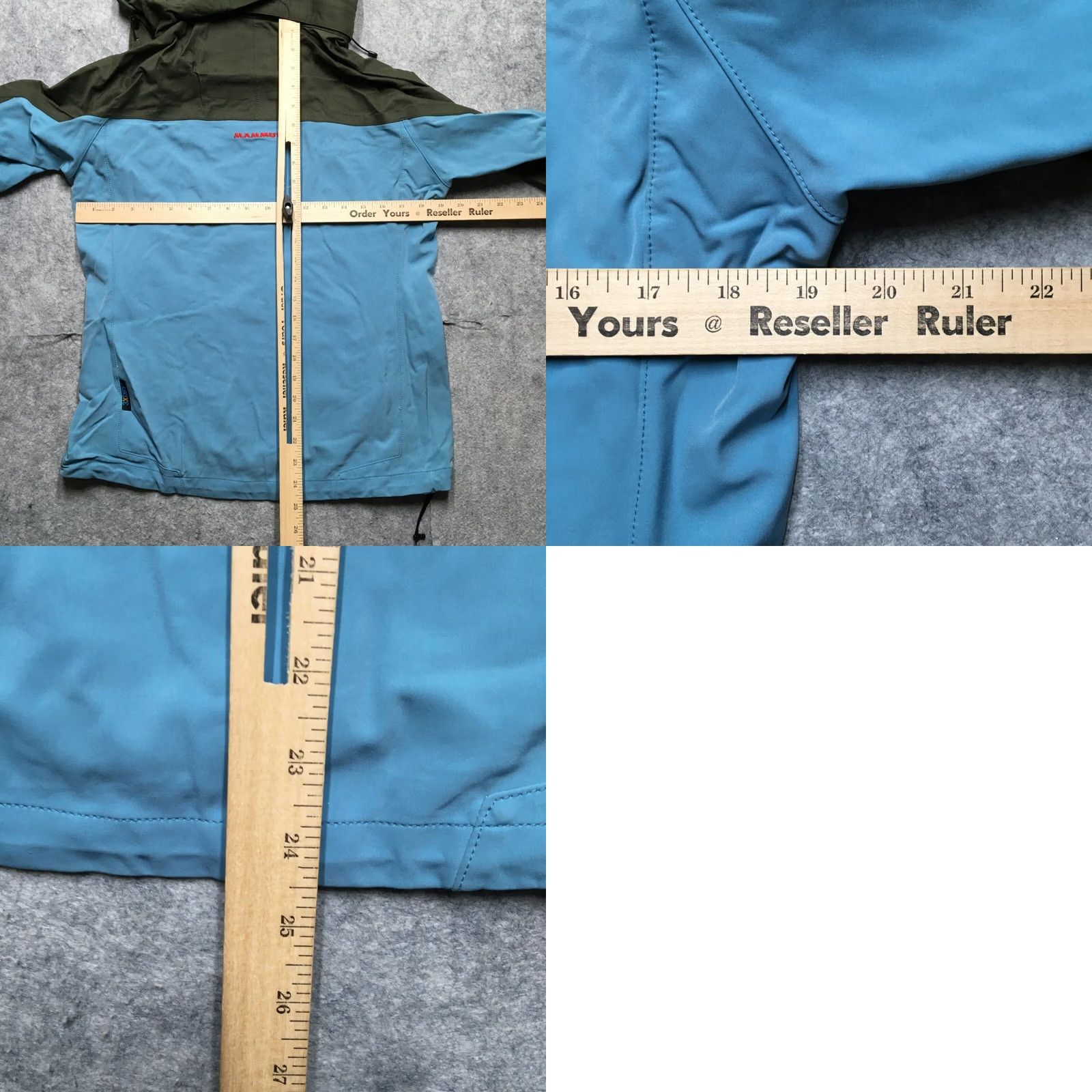 Mammut Mammut Softshell Jacket Womens L Blue Hooded Waterproof Logo Zip Jacket, Casual Outdoor Coat, Regular Size, Fall Winter Spring, Women Size L / US 10 / IT 46 - 9 Thumbnail