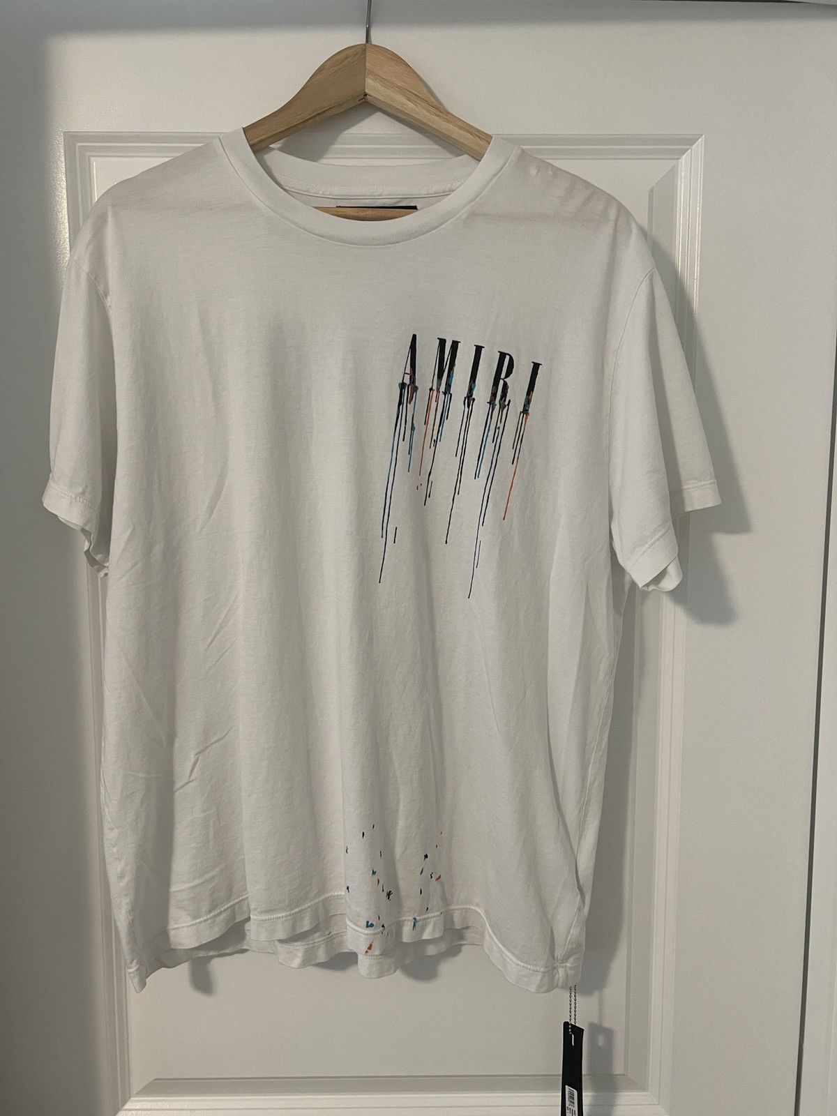 Amiri Amiri Paint Drip Logo Tee Grailed