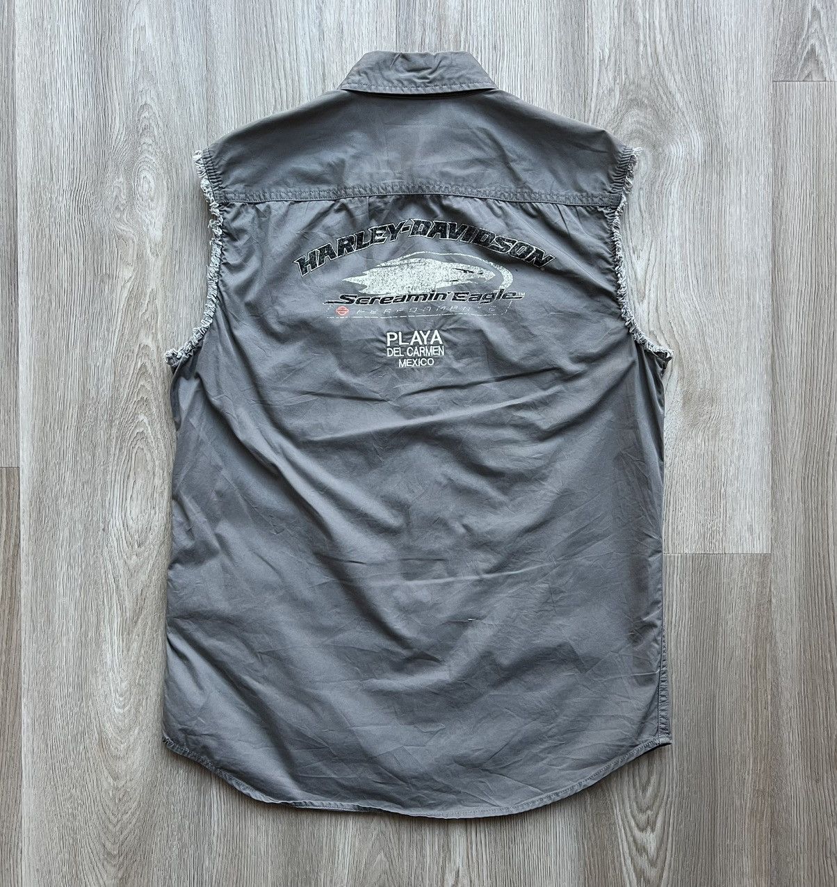 Harley Davidson Harley Davidson Gray Motorcycles Vest Big Logo Size US M / EU 48-50 / 2 - 8 Thumbnail