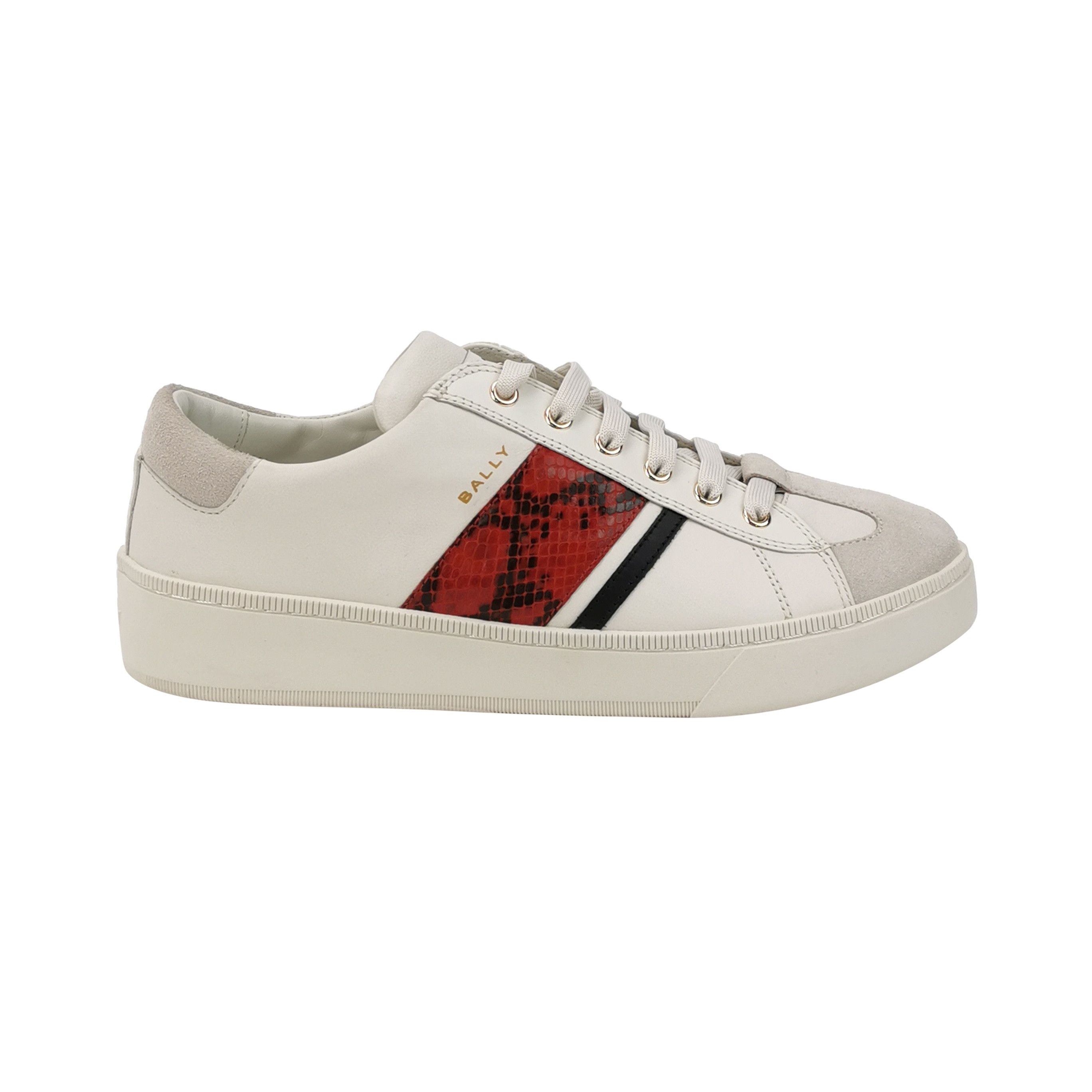 Bally Bally Snakeskin Stripe Low-Top Sneakers EU 42 Size US 9 / EU 42 - 1 Thumbnail