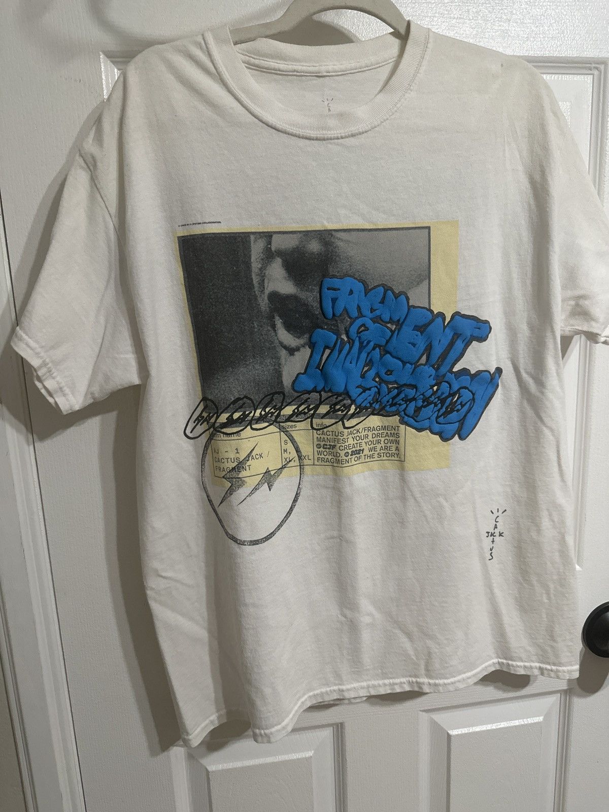 Travis Scott Cactus Jack for Fragment Manifest T-Shirt Size US M / EU 48-50 / 2 - 1 Thumbnail