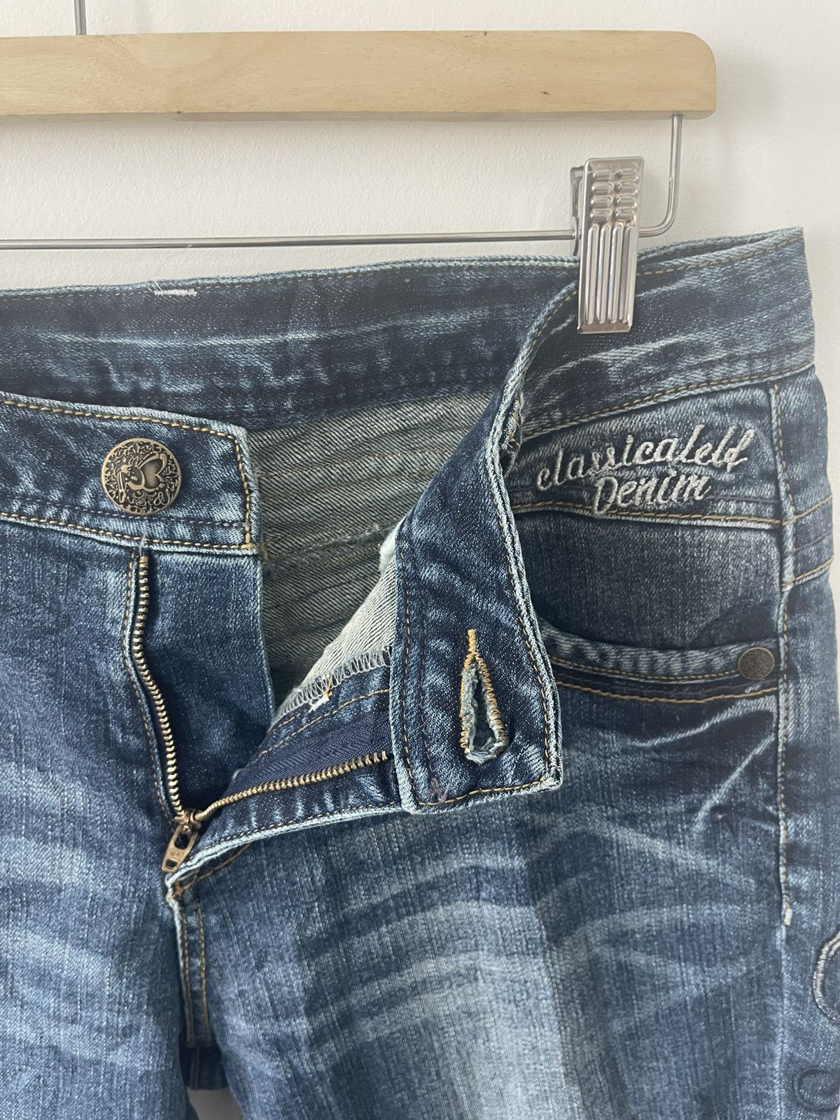 14th Addiction Rare Vintage CLASSICAL ELF Wings of Butterfly Flare Denim Size US 32 / EU 48 - 16 Thumbnail
