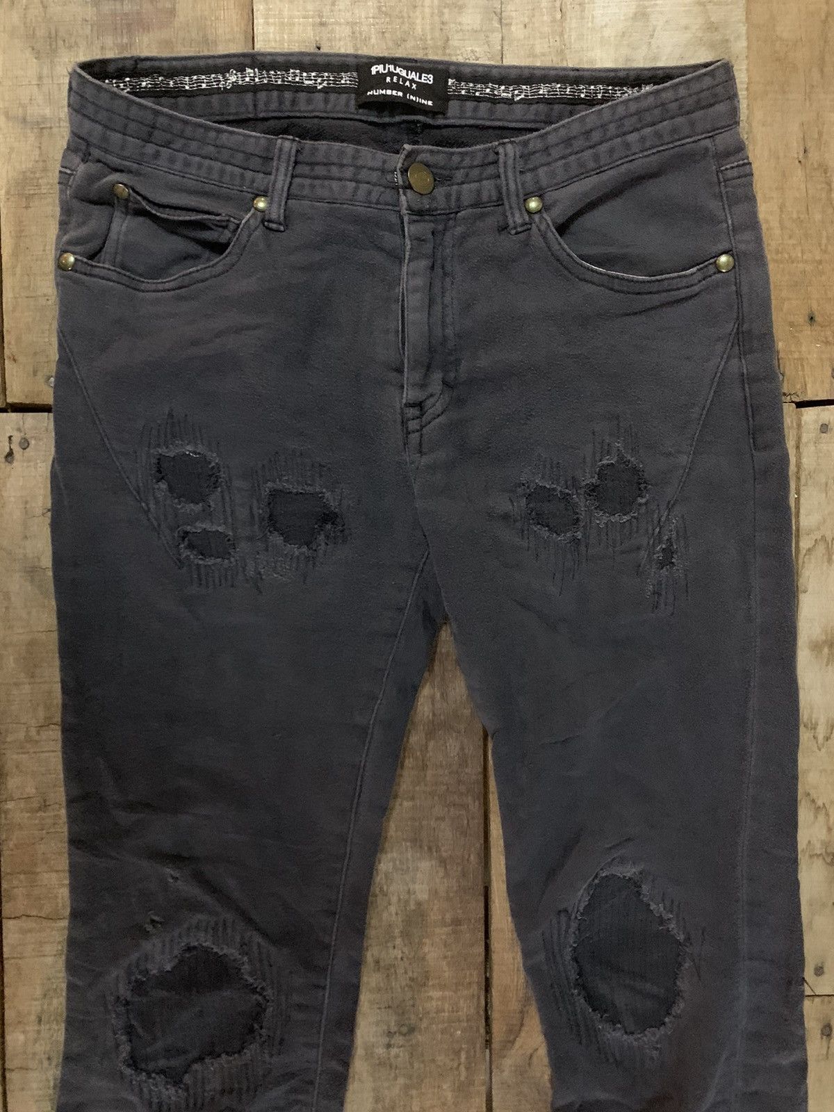 Japanese Brand × Number (N)ine Offer🔥1PIU1UGUALE3 RELAX NUMBER (N)INE Denim pants Size US 30 / EU 46 - 3 Thumbnail