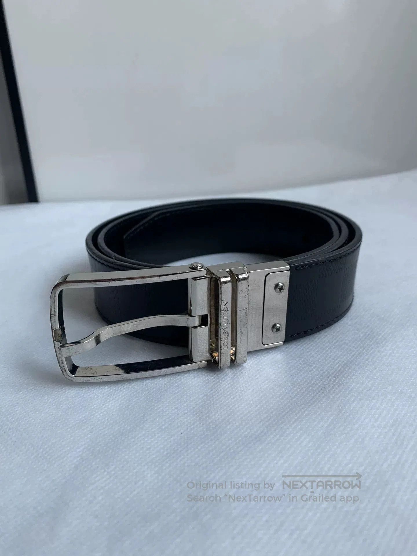 Louis Vuitton Louis Vuitton Black Checker Belt. Size ONE SIZE - 1 Thumbnail
