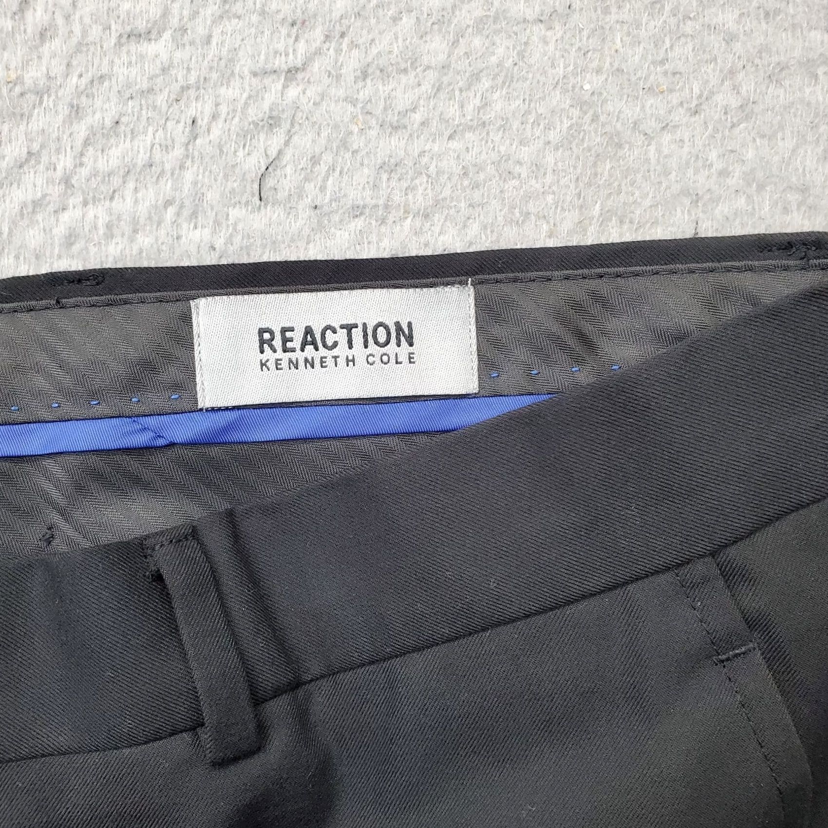 Kenneth Cole Kenneth Cole Reaction Mens Black Dress Pants 40 Mens Size 40 Black Formal Oxford Straight Leg Pants Size US 40 / EU 56 - 7 Thumbnail