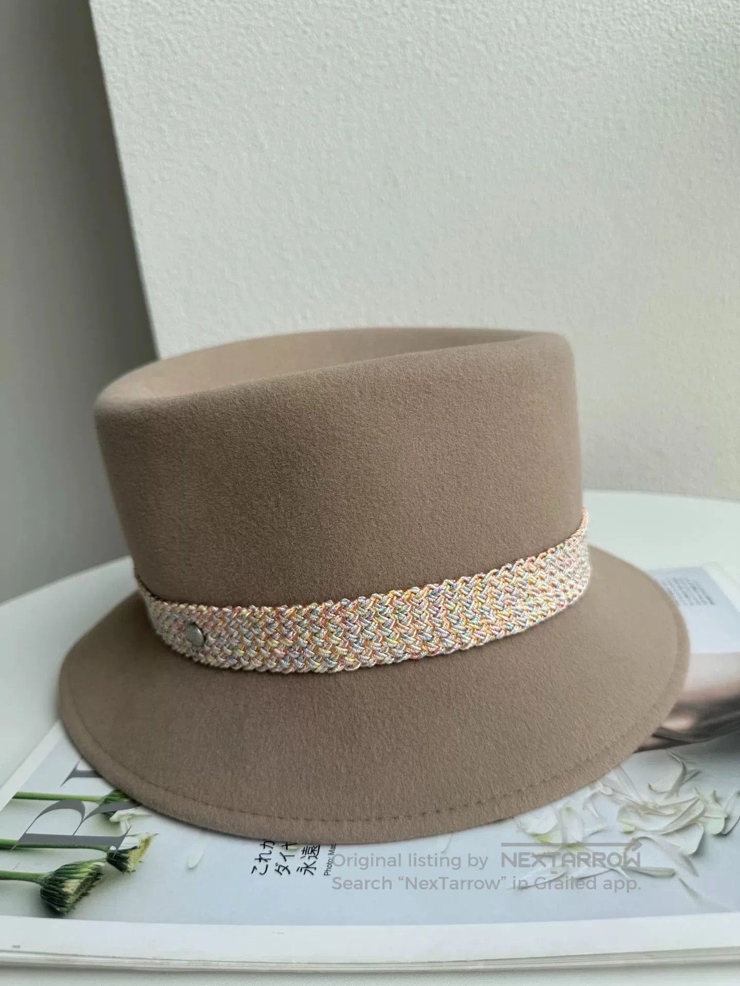Maison Michel Maison Michel Beige Hat M. Size ONE SIZE - 3 Thumbnail