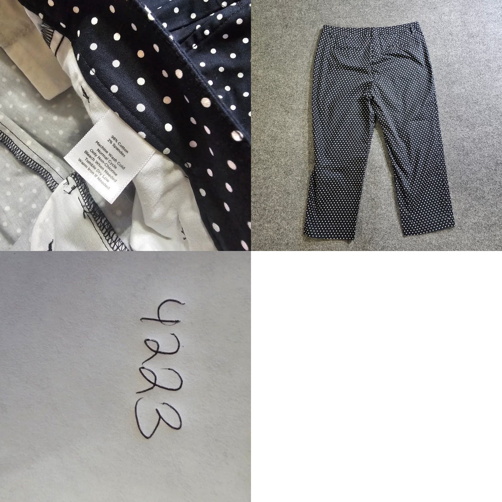 Talbots Talbots Pants Womens 14 Black White Polka Dot Heritage Cropped High Rise Career Size 36" / US 14 / IT 50 - 8 Thumbnail