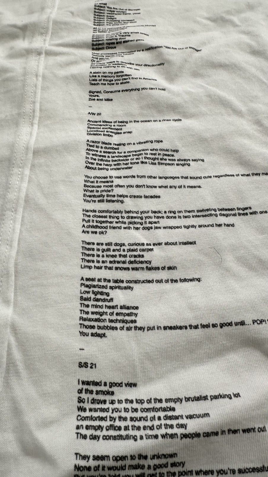 Eckhaus Latta Ten Year Anniversary Lapped Tee Shirt Size US L / EU 52-54 / 3 - 3 Thumbnail