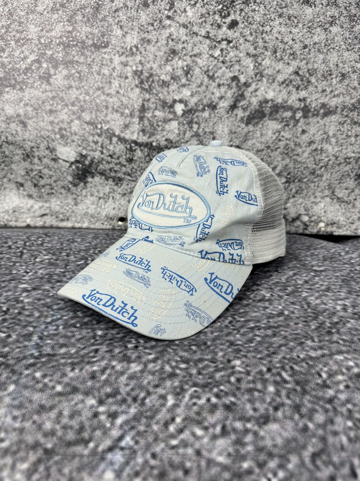 Men's Von Dutch Vintage Monogram Baseball Cap One Size