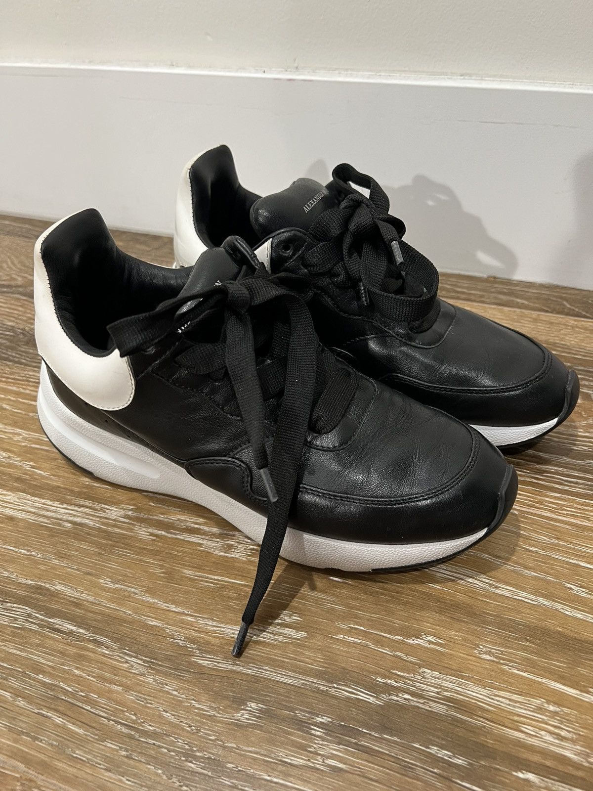 Alexander McQueen Alexander McQueen Women's Leather Runner Sneaker 520014 Size US 6 / IT 36 - 1 Thumbnail