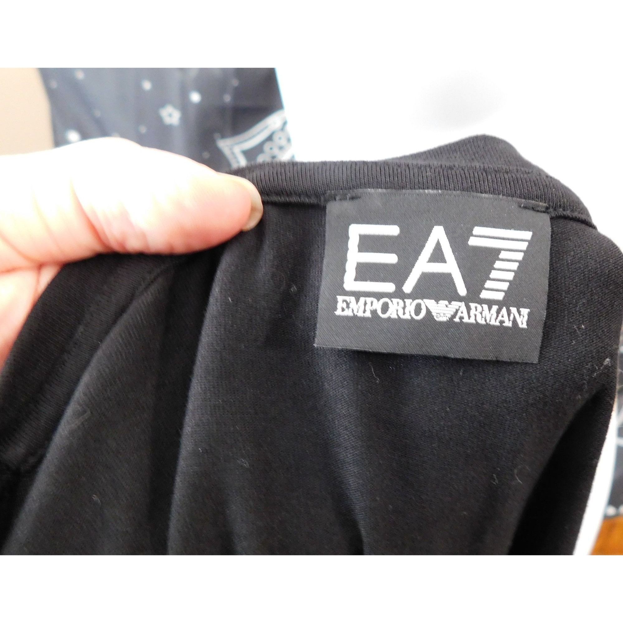 Emporio Armani Emporio Armani Holographic Logo Black And Purple Shirt Size M / US 6-8 / IT 42-44 - 4 Thumbnail