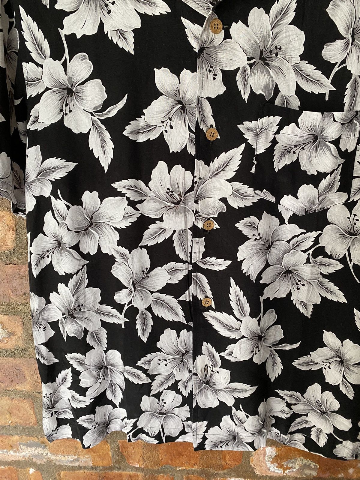 Comme Ca Ism 2000s Black floral 100% rayon Kenji Ito Comme Ca Collection Size US M / EU 48-50 / 2 - 4 Thumbnail