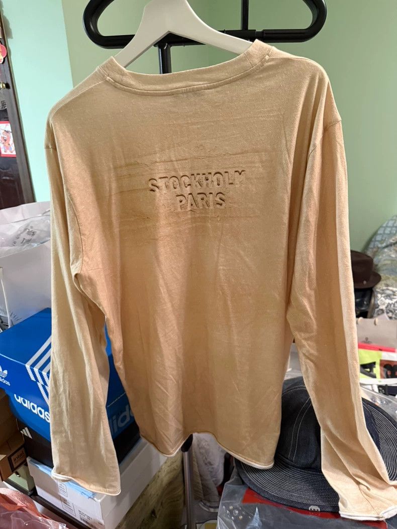 Acne Studios Acne Studios Sandy beige logo summer-themed long-sleeved s Size L / US 10 / IT 46 - 8 Thumbnail